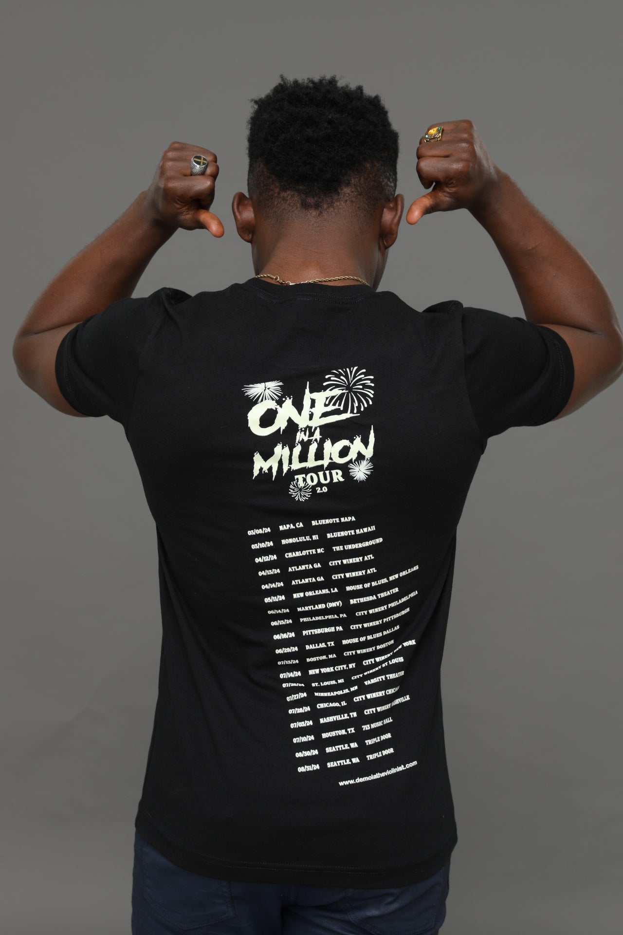 One in a Million Tour Tee (Black)