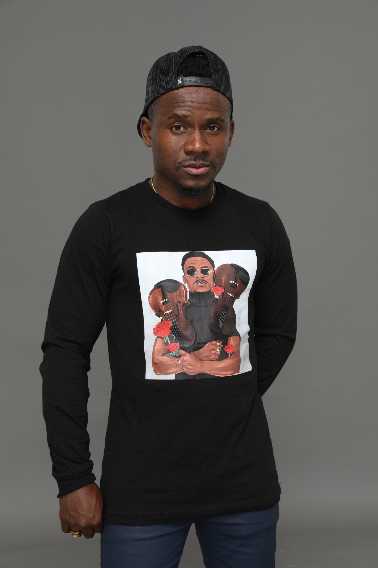 Demola Flowers Shortsleeve Tee (Black)