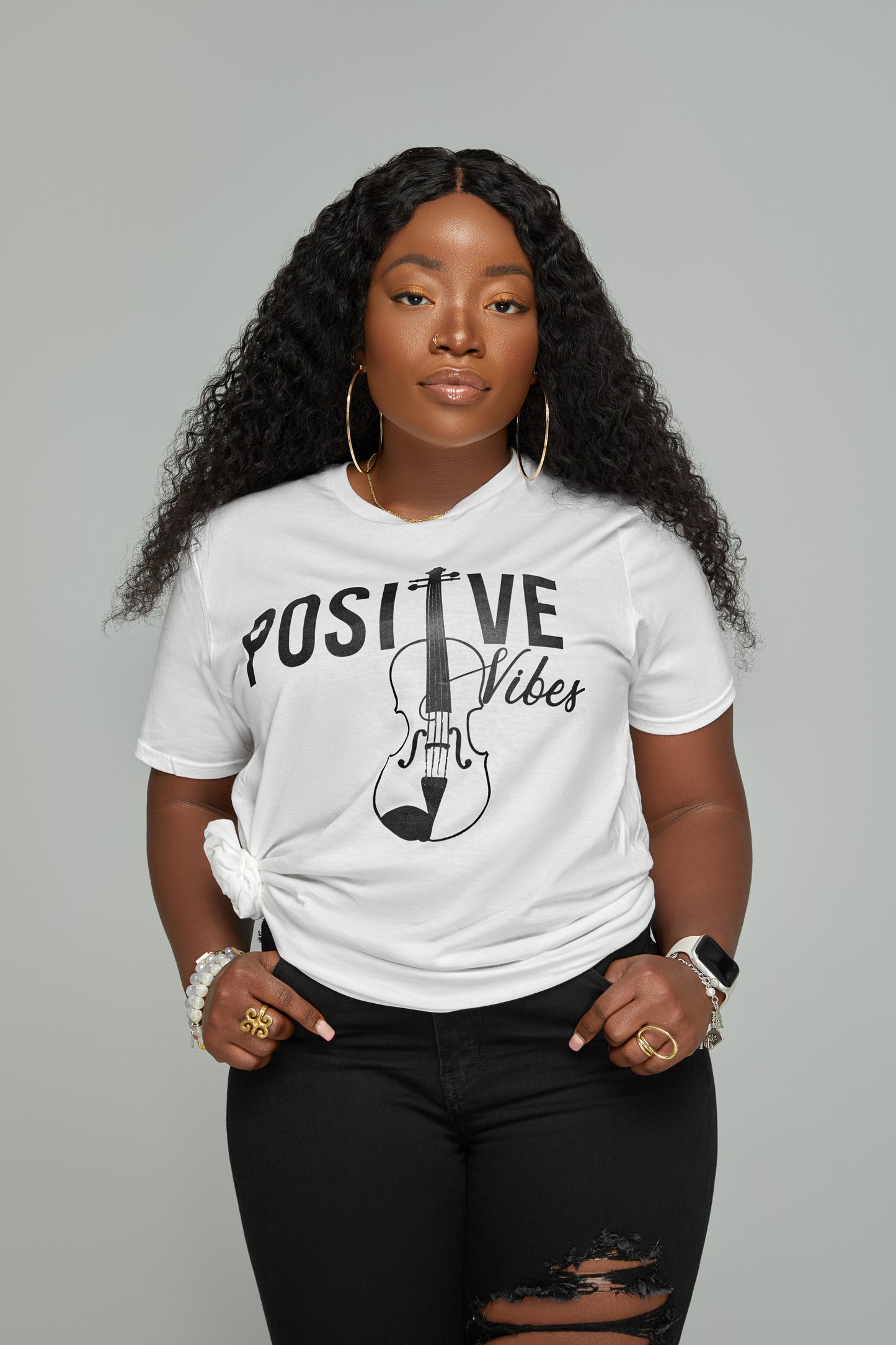 Positive Vibes Tee (White)