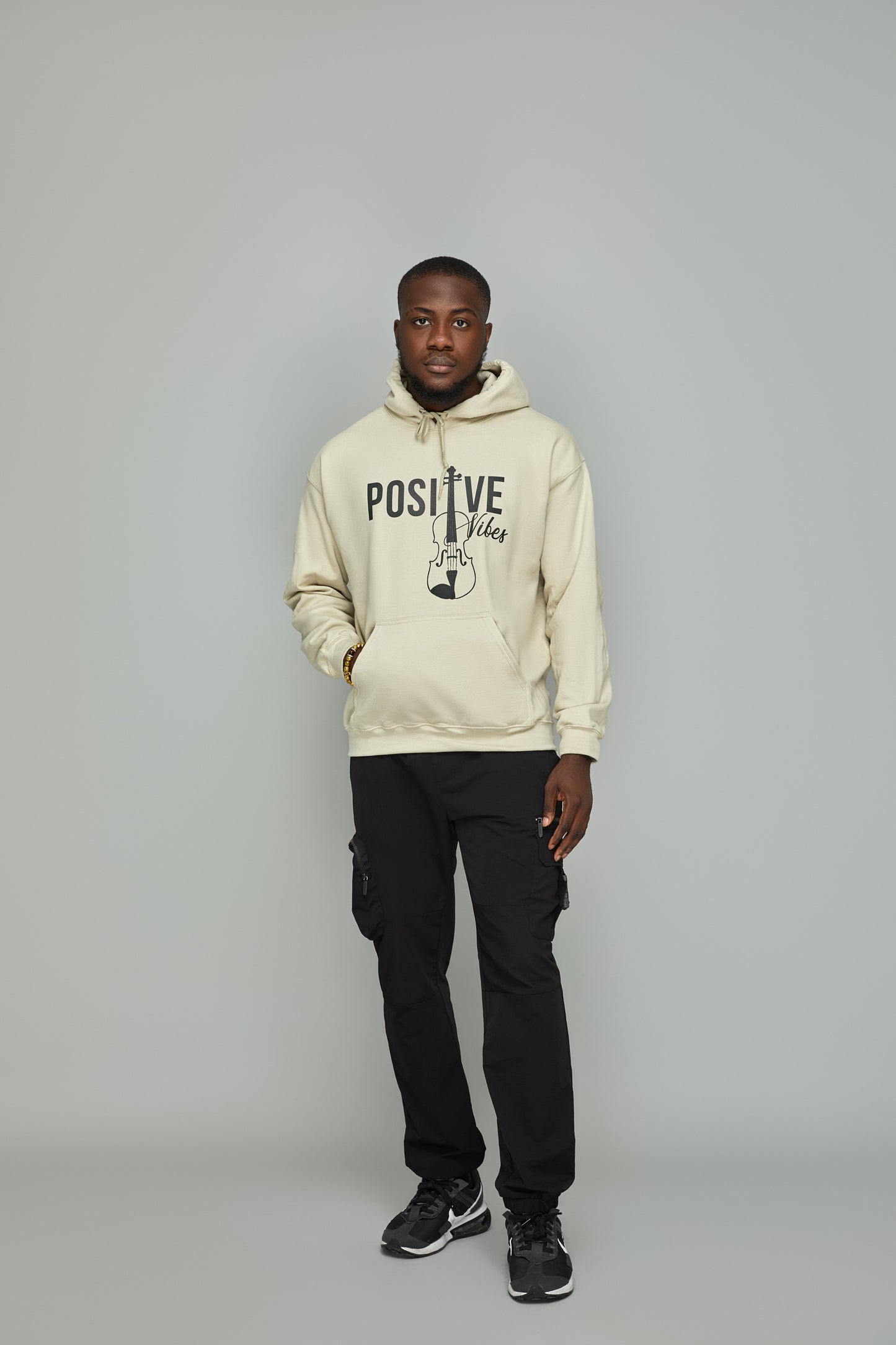 Positive Vibes Hoodie (Ivory)