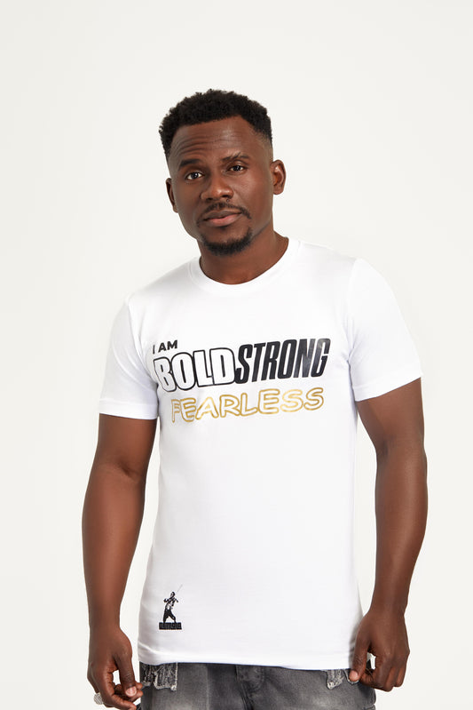 I am Bold, Strong & Fearless Tee (White)